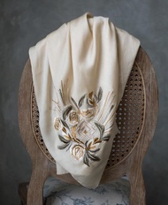 Sparkling Square 45 Organic Silk in Champagne by Artijeda