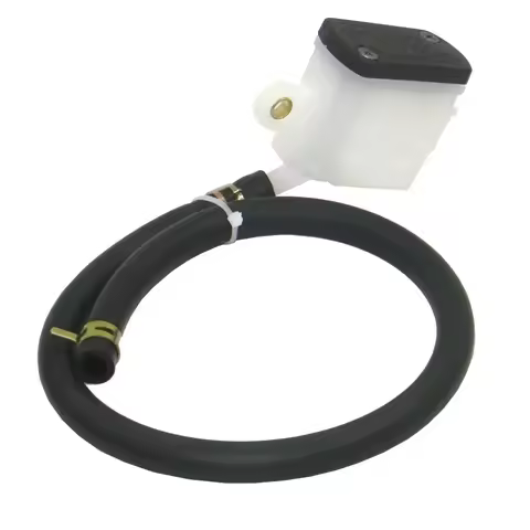 Rear Brake Reservoir Master Cylinder Oil Fluid Square Bottle W/Hose for SV650 03-09 SV1000S 03-07 GS