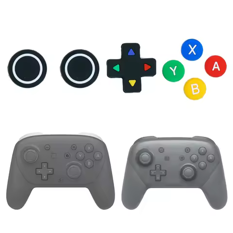Silicone Soft Dpad Cross Button ABXY Key Sticker Skin Case For Switch 2/1 Pro/NS2 Pro Game Controlle