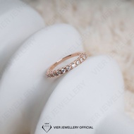 REPLIKA Vion S925 Ring 10647, crystal zirconia silver ring, 925 silver diamond replica ring
