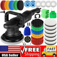 ▲6inch Dual Action Car Polisher Buffer Sander Machine Polishing Pads Washing Wax Kit