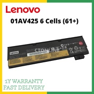Lenovo 01AV424 3 Cells (61) 01AV425 6 Cells (61+) ThinkPad T470 T480 T570 T580 External Laptop Batte