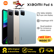 【Ready Stock】Xiaomi Pad 6/Xiaomi Mi Pad 6 PRO Tablet/Xiaomi Tablet PC Snapdragon 8+ 11inch 144Hz 2.8K Display 4 Stereo Speakers 8600mAh 67W Fast Charger Android 13 MIUI14 Tablet Computer