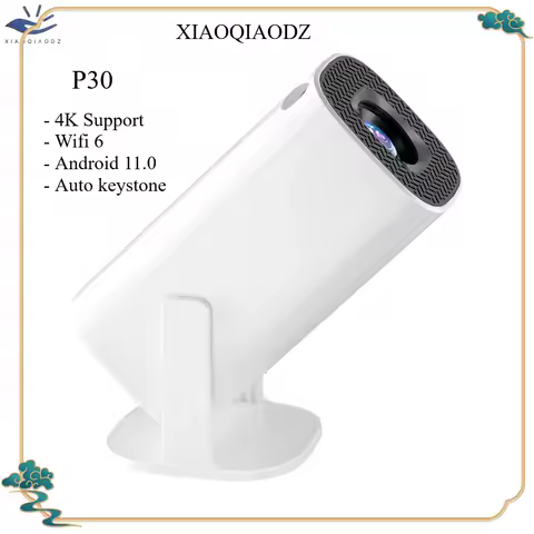 XIAOQIAODZ 4K Projector Home Theater HP330 Wifi BT Portable LED Mini 8K 1080P Native Smart Android V