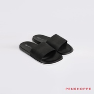 Penshoppe Textured One Band Slides For Men Men Slippers