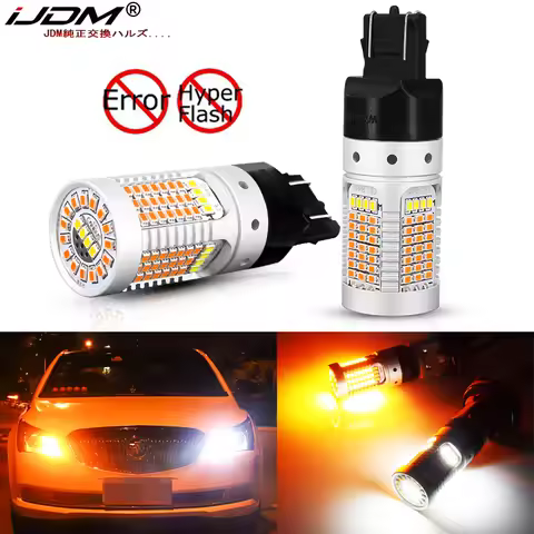 iJDM Switchback LED Bulb For Turn Signal/DRL Car Light T20 Led 7443 W21/5W 1157 BAY15D P21/5W T25 31