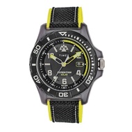 TIMEX TW2V66200 Expedition North® Freedive Ocea นาฬิกาข้อมือผู้ชาย สายผลิตจากวัสดุใต้ทะเลลึก สีดำ/เห
