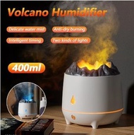 新款火山香薰加濕器#大霧量#模擬火焰香薰機#家用自動空氣噴香機#400ML USB Essential Oil Diffuser#Simulation Flame Ultrasonic Humidif