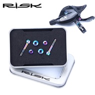 RISK Titanium Bolt Set Shifter SRAM GX Eagle/ - Sturdy and lightweight Titanium Alloy Shifter Bolt S