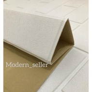 Wallpaper Foam Batu Bata Putih 3D Motif Kulit Jeruk 70 x 77CM 6MM/5lembar(5pcs)