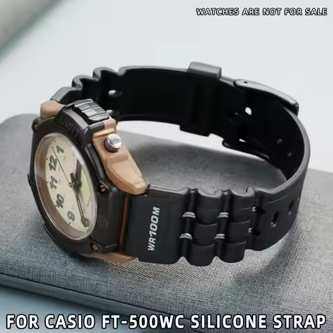 19mm Waterproof silicone rubber Strap For Casio FORESTER FT-500WC AW-80V W-89H Retro Male Female Stu
