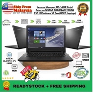Laptop Murah Lenovo IdeaPad 110-14IBR Celeron N3060 | 8GB RAM | 120GB SSD | Windows 10 Pro (USED Lap