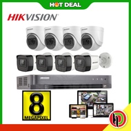 Hotdeal 4K 8MP Hikvision 8 Channel CCTV System With Camera - Hikvision 4K 8MP CCTV System CCTV Camer