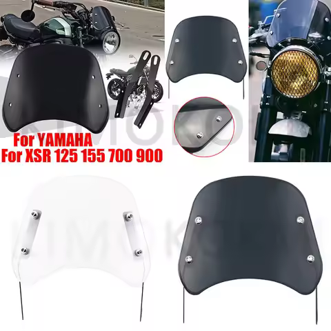 Motorcycle Modified Windscreen Windshield Wind Screen Deflector Cover For Yamaha XSR700 XSR125 XSR15
