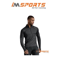 Men's 2XU Aero 1/2 Zip Long Sleeve Shirt - Genuine Black/Gray - IMSports
