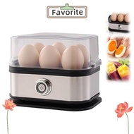 FAVORITEGOODS Eggs Boiler, 200W Power 6 Eggs Capacity Smart Egg Cooker,  Multi Functional Space Savi