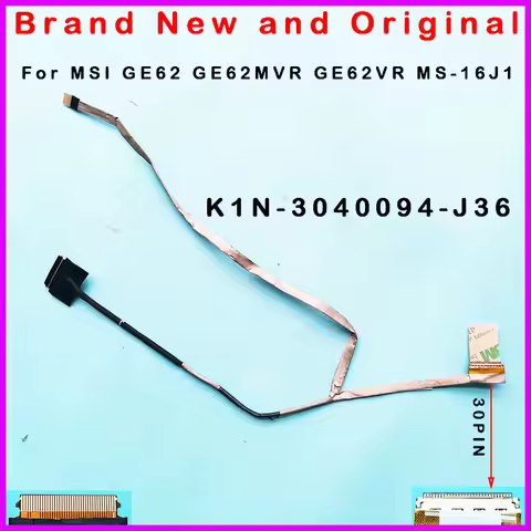 NEW LCD EDP Screen flexible flat cable wire For MSI GE62 GE62MVR GE62VR MS-16J1 MS16J1 EDP CABLE K1N