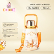 KIKIKOKO Duck Series 316 Stainless Steel Multi-Drink Tumbler Cold & Hot 1000ml With Cup and Cute Str