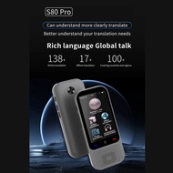 HOME ELEC-S80 Pro AI Translation Device Real Time Smart Voice Photo Translator 138 Languages 18 Offl