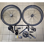 Bicycle Fixie Fullbike Parts Accessories Complete Set