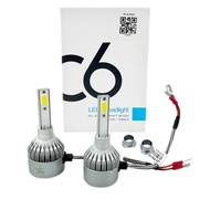 2PCS C6 MENTOL LAMPU DEPAN HEADLIGHT BULB HID BRIGHT COOL WHITE LIGHT BULB C6 H1