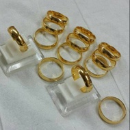 22 24k LA LM Cincin polos anak dan dewasa emas asli kadar 700 70% gold