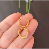 Children's Gypsy Earrings Round Titanium Anti-Rust Elegant Fashion Leather Accessories Earrings Cost