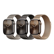 【Apple官方直送】Watch Series 10 (S10) GPS+行動網路(46mm)鈦金屬錶殼+米蘭式錶環 M/L【10個工作天出貨】