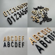 Acrylic black 2.8x7cm3DDoor Number Signage Hdb Unit Garage Dormitory Apartment Door Unit Number