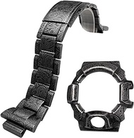 Metal Watchband With Watch Case For Casio For G-shock GW-9400 GW9400 Men's Bracelet Strap With Watch Bezel 316 Stainless Steel MOD Kit Retro Carving