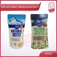 CED Natural Himalaya Rock Salt Iodised -500g( Pink Rock Salt/ White Rock Salt ) Garam Bukit Himalaya