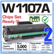 2x W1107X Compatible to H* W1107A 107A Cartridge for H* 107A 107W MFP 135a 135w 137fnw Laser Printer