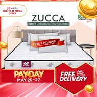 (FREE SHIPPING) ECOlux - Zucca 10 Inch | Chiropractic Spring System | Best SELLING Mattress | Tilam