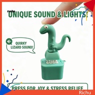 Richu* Lizard Sound Keychain Anxiety Relief Toy Rechargeable Light and Sound Fidget Toy Keychain for