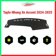 Thảm taplo ô tô Accent 2024-2025 thảm nhung lót taplo xe hơi chống nắng cách nhiệt tốt
