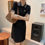 Yoohui QZ035 Dress Polo Terusan Wanita Bordir Motif Import Polo Dress Wanita - Baju Polo Wanita