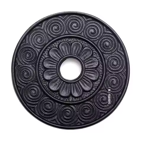 Japanese cast iron teapot base, Cast Iron Pot Holder base Kettle Boutique Flower Metal Mattress Heat