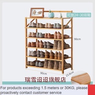 ZHY/Shoe cabinet🏮Bamboo Shoe Cabinet Japanese Style Shoe Cabinet Fantasy Cabinet Door Household Installation-Free Shoe C