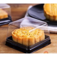 Combo of 50 plastic boxes for moon cakes 50-75gr: Size: 7.5x7.5x5cm - Xy65s