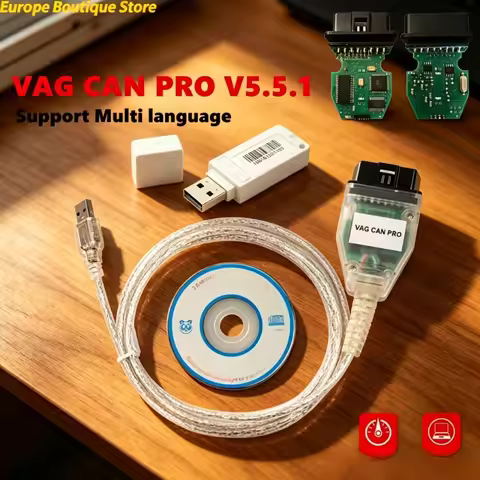 Latest VAG CAN PRO V5.5.1 Professional VCP Scanner OBD2 Diagnostic Interface With Dongle Support Mul