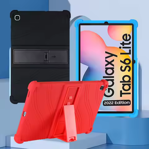 Case for 2022 Samsung Galaxy Tab S6 Lite 10.4, SM-P613 P615 P610 P619 Stand Soft Airbags Silicon Cov