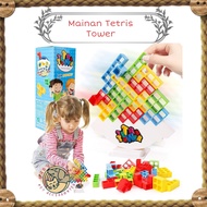 Tetra Tower Puzzle Board Game Kids Building Block