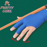 [Pretty ggirl] Men's And Women's Lightweight Breathable High Elastic Non-slip Three-finger Open-fingered Billiard Table Tennis Gloves [new]