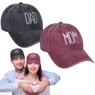 New Washed Cotton DAD MOM Embroidered Baseball Cap Cotton Duck Tongue Cap Dad Cap Hip-hop Hat