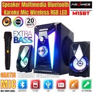 speaker Bluetooth multimedia advance plus mic wireless m15bt m 15bt M-15bt m-15 bluetooth Karaoke sp