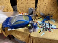 代上色剛完成雙星tamiya 1/10 掃把佬 BRZ 61 號上色RC車殼 合TT01 TT02 190mm 用