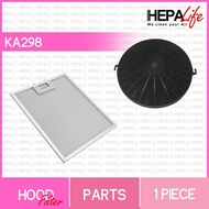 Tecno KA298 Compatible Carbon hood &amp; Grease Filter - Hepalife