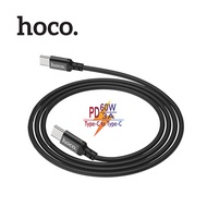 Cáp sạc X14 PD 60W Hoco Type-C to Type-C sạc nhanh 3.0A dây bọc dù chống đứt gãy gập dài 1m
