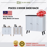 ELISA HOME PISCES 3 Door Shoe Rack/Shoe Rack Cabinet/Rak Kasut/Rak Kasut Bertutup/鞋架
