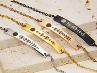 【客製化禮物】Spotify音樂刻字手鍊 | 情侶雷射刻字手鏈 | 伴侶